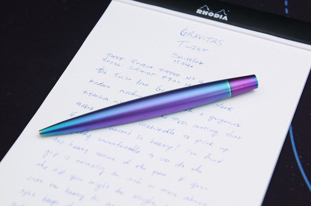 Gravitas Twist Skittle Matt Ballpoint Pen Review — The Pen Addict